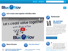 Tablet Screenshot of blue-enov.com